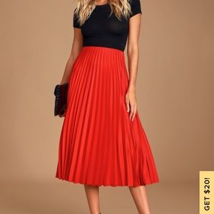 Lulus Galena pleated skirt